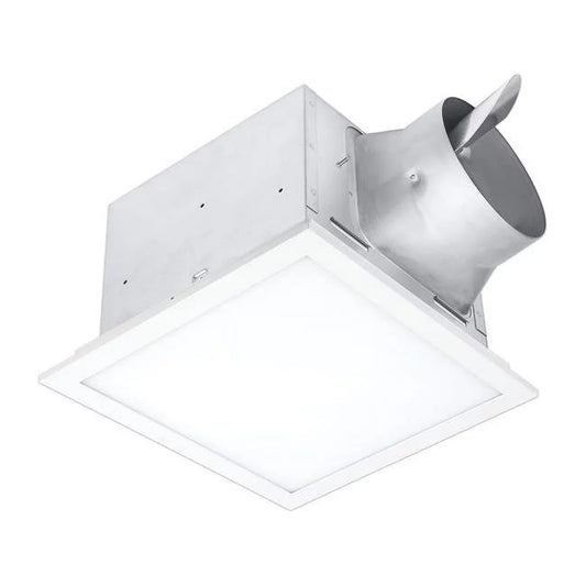 Delta Electronics  BreezSignature 80-110 CFM Exhaust Bath Fan, Dimmable Edge-Lit LED Light with Adjustable Color Temperature
