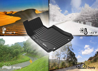 3W Cargo Liner matching for  Sienna 2021 2022 2023 8 seats TPE All atmospheric conditions Custom Fit Trunk Mat for 2021 2022 2023  Sienna ( (NOT for Spare Tire Model ), Black