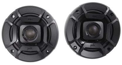 (2) Polk Audio DB402 4" 270w Car/Marine/ATV/Motorcycle Speakers+Speaker
