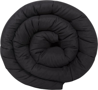 Chezmoi Collection All Season California King Size Down Alternative Comforter - Plush Microfiber Fill - Box Stitch Quilted - Duvet Insert with Corner Tabs (Cal King, Black)