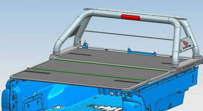 Black Horse Offroad RBB22 Tubular Powder Coated Steel Truck Bed Bar