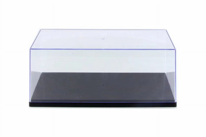 Diecast Car w/Display Case - 1966  GT-40 MK II #2, Black w/ Silver Stripes - Shelby  SC408 - 1/18 Scale Diecast Model Toy Car
