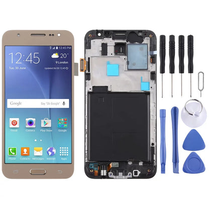 Cellphone Spare Parts  TFT LCD Screen for Galaxy J5  / J500F Digitizer Full Assembly with Frame