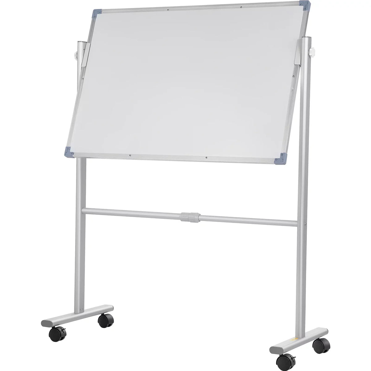 BENTISM Mobile Magnetic Whiteboard Dry Erase Board  w/ Stand 36" x 24" Double Sided with Height Adjustable Aluminum Frame and 360 Reversible Rolling Lockable Swivel Wheels for Office School Home