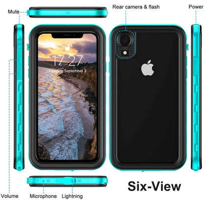 For  iPhone XR Waterproof Case wrap Built-in Screen Protector Fully Sealed Life Shockproof Snowproof Underwater