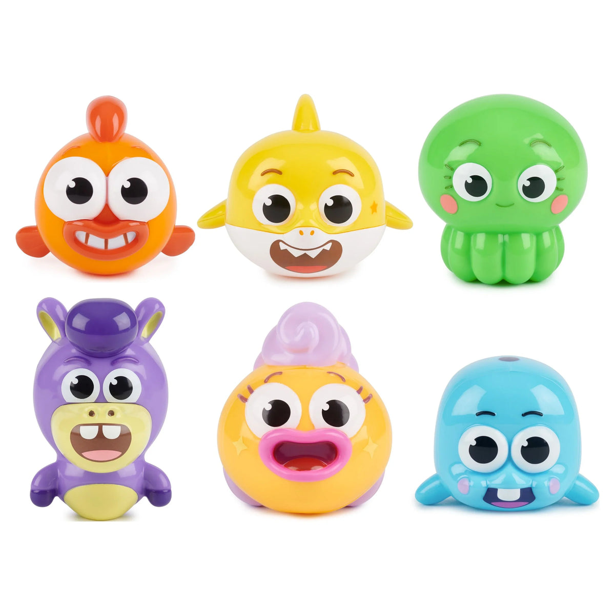 Baby Shark's Big Show! Collectible Figures, 6-Pack, Multicolor