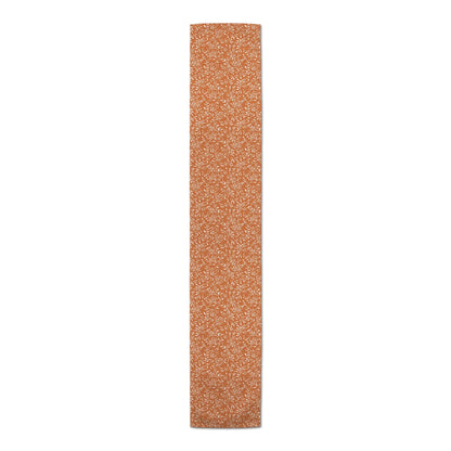 Creative Products Delicate Floral Pattern Orange 16x72 Poly Twill Table Runner