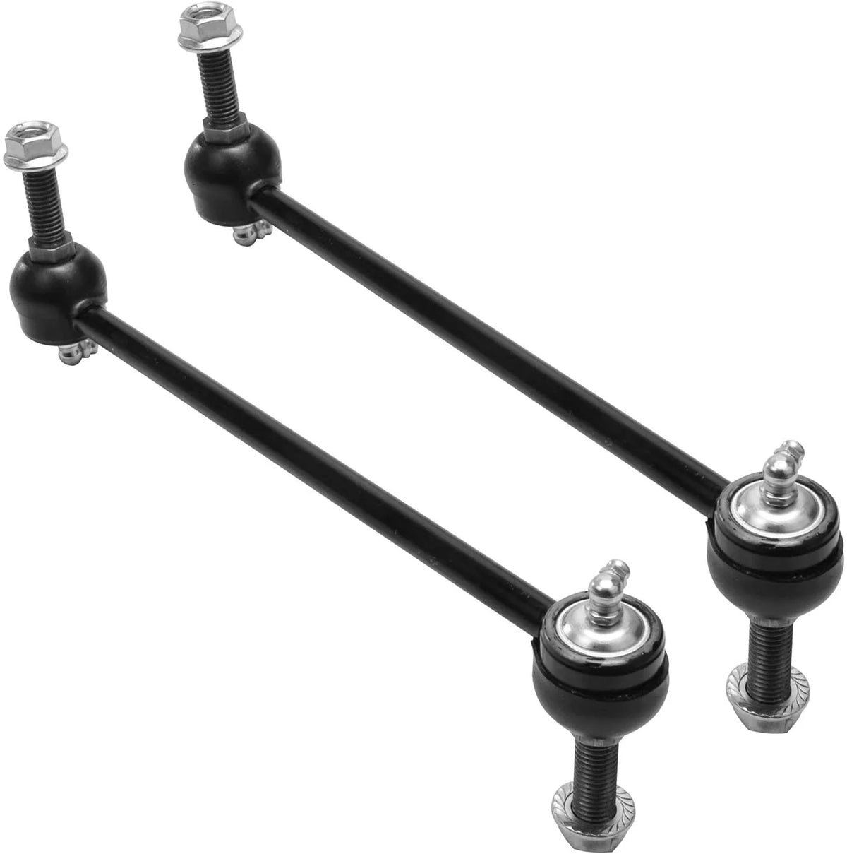 Detroit Axle - Front 12pc Suspension Kit  Mustang 2005 2006 2007 2008 2009 2010, 2 Lower Control Arms 2 Sway Bars 4 Outer Inner Tie Rods 2 Wheel Bearing and Hubs 2 Boots Replacement