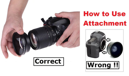 Hi Definition 0.15x X-treme Fisheye Lens for  EOS M200 (49mm suitable)