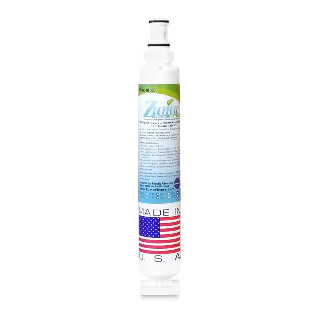 ZUMA Brand , aqua and Ice Filter , Model # OPFW3-RF300 , suitable with Whirlpool® 2301706 - 3574 - Made in U.S.A.