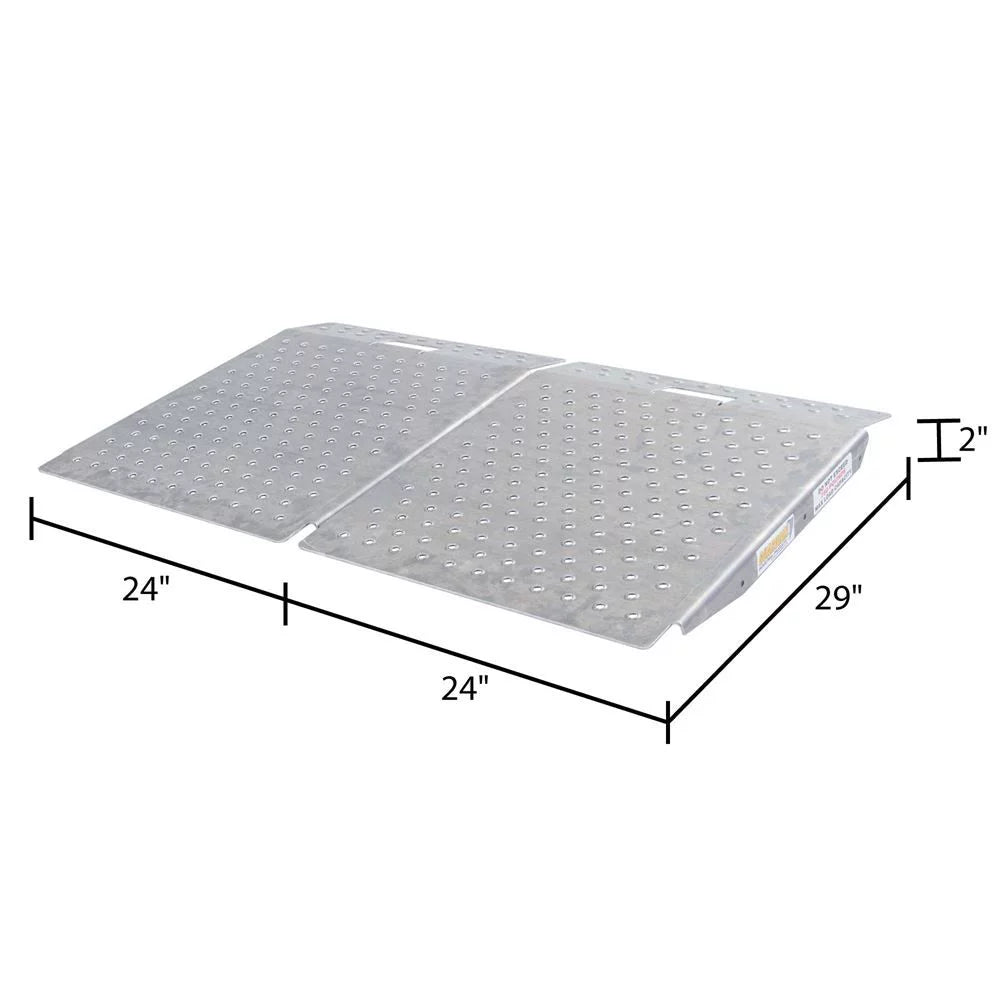 Guardian SR-01-24-24-P-TS6-2 Shed Ramps with Punch Plate Surface - 2 Pack