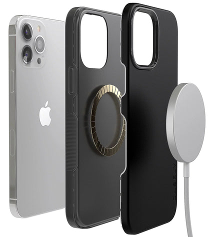 Casely iPhone 13 Pro Max Phone Case | suitable with MagSafe | Black on Black | suitable Only with iPhone 13 Pro Max