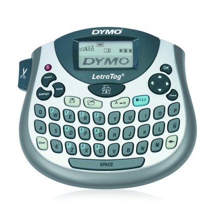 DYMO LetraTag 100T QWERTY Label Maker, Includes Black Print on White Paper Label