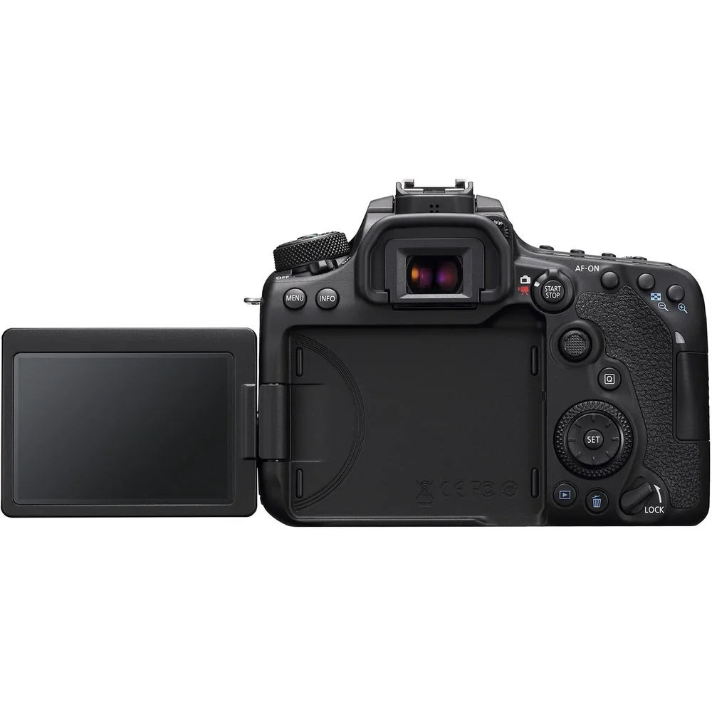 EOS 90D DSLR Camera With Sigma 18-35mm,  EF-S 55-250mm,  EF-S 10-18mm, Soft Padded Case, Memory Card, and More - Triple Lens Set