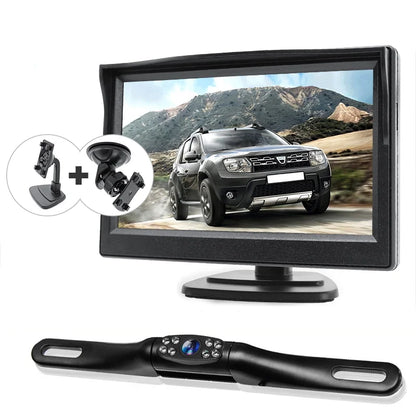 Backup Camera Car Rear View HD Parking System Night Vision + 5inch Monitor