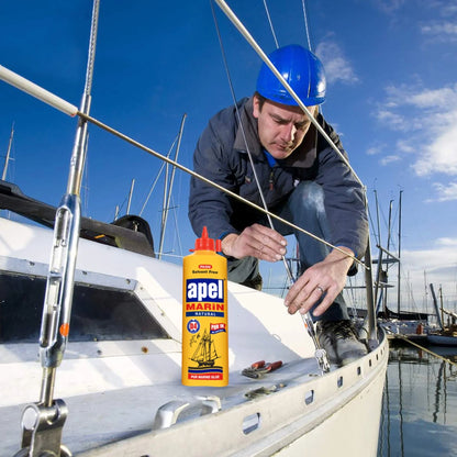Bottle Marine Glue For Boats and RVs Natural PU Adhesive for Above and Below the Waterline (1 Pack). Waterproof Polyurethane Glue 16 oz